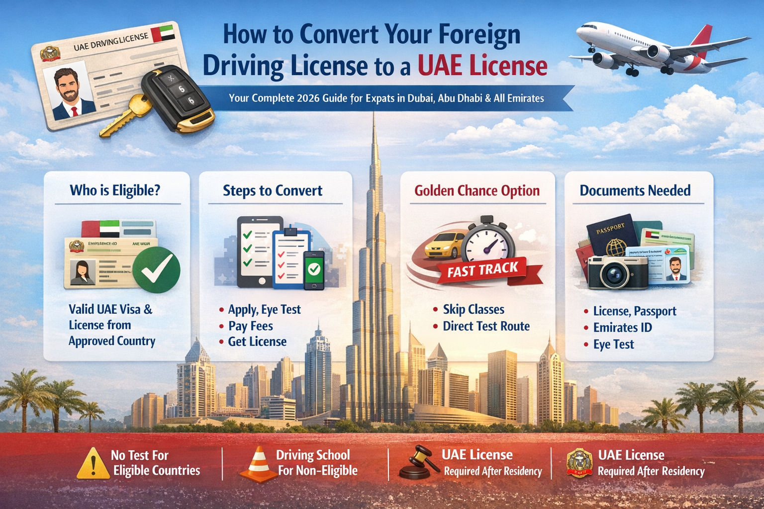 How to Convert Your Foreign Driving License to a UAE License Complete 2026 Step-by-Step Guide for Expats